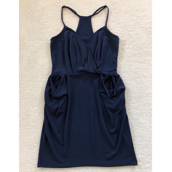 BCBG Dark Night Surplice Dress - Picture 3 of 5